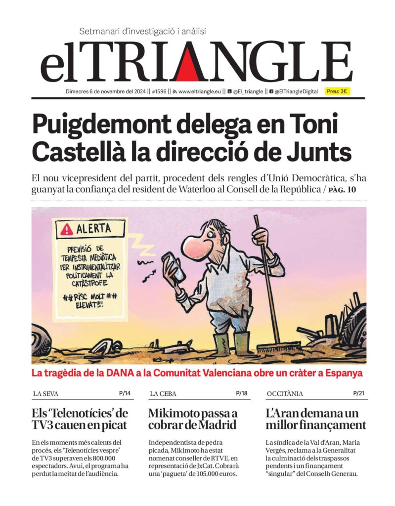 Puigdemont delega en Toni Castellà la direcció de Junts