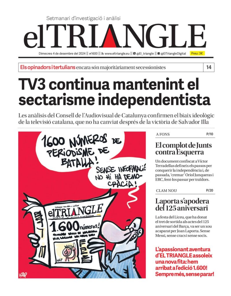 TV3 continua mantenint el sectarisme independentista