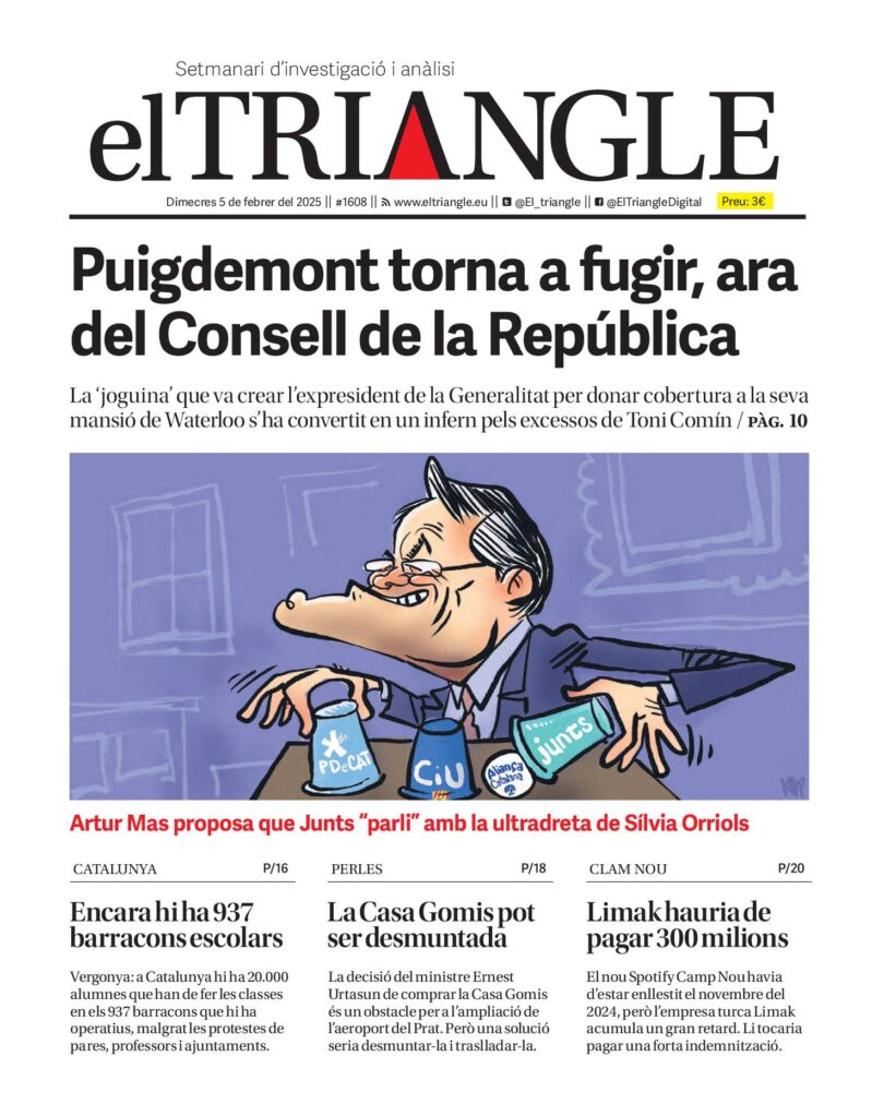 Puigdemont torna a fugir, ara del Consell de la República